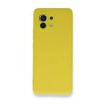 Newface Xiaomi Mi 11 Nano İçi Kadife Silikon Siyah Cep Telefonu Kılıfı