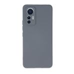 Newface Xiaomi Mi 12 Lite Nano İçi Kadife Silikon Gri Cep Telefonu Kılıfı