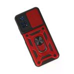 Newface Xiaomi Poco M4 Pro 4G Kılıf Pars Lens Yüzüklü Silikon - Kırmızı