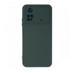 Newface Xiaomi Poco M4 Pro 4G Nano İçi Kadife Silikon Koyu Yeşil Cep Telefonu Kılıfı