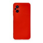 Newface Xiaomi Poco M5 Nano İçi Kadife Silikon Kırmızı Cep Telefonu Kılıfı