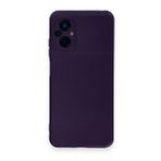 Newface Xiaomi Poco M5 Nano İçi Kadife Silikon Mor Cep Telefonu Kılıfı