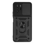 Newface Xiaomi Poco X3 GT Kılıf Pars Lens Yüzüklü Silikon - Siyah