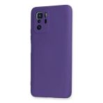 Newface Xiaomi Poco X3 Gt Nano İçi Kadife Silikon Mor Cep Telefonu Kılıfı