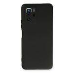 Newface Xiaomi Poco X3 GT Nano İçi Kadife Silikon Siyah Cep Telefonu Kılıfı