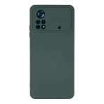 Newface Xiaomi Poco X4 Pro 5G Nano İçi Kadife Silikon Koyu Yeşil Kılıf