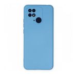 Newface Xiaomi Redmi 10C Nano İçi Kadife Silikon Mavi Cep Telefonu Kılıfı