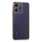 Newface Xiaomi Redmi 12 Kılıf Razer Lensli Silikon - Gold