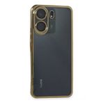 Newface Xiaomi Redmi 13C Kılıf Razer Lensli Silikon - Gold