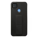 Newface Xiaomi Redmi 9C Mega Standlı Silikon Siyah Cep Telefonu Kılıfı