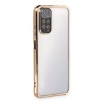 Newface Xiaomi Redmi Note 11 Kılıf Razer Lensli Silikon - Gold