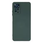 Newface Xiaomi Redmi Note 11 Pro Nano İçi Kadife Silikon Koyu Yeşil Cep Telefonu Kılıfı