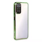 Newface Xiaomi Redmi Note 11 Razer Lensli Silikon Yeşil Cep Telefonu Kılıfı