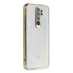 Newface Xiaomi Redmi Note 8 Pro Kılıf Razer Lensli Silikon - Gold