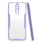 Newface Xiaomi Redmi Note 8 Pro Platin Silikon Lila Cep Telefonu Kılıfı