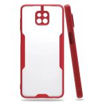 Newface Xiaomi Redmi Note 9S Platin Silikon Kırmızı Kılıf