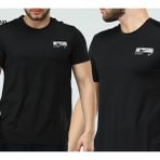 Newforss Nike EF-4226 Erkek Polyester Mesh Battal Beden T-Shirt - 4XL - Siyah