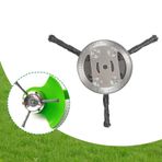 NEWHE Yabani ot fırçası, çalı kesici, tel fırça, yabani ot fırçası, 5 mm delik, çim biçme makinesi için yabani ot fırçası, konik tel fırça, yabani otları ve yosunları zahmetsizce temizler (6 inç 3 başlık)