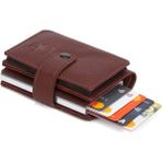 Newish Erkek Akordiyon Mekanizmalı Kartlık ve Cüzdan NEW318 - Bordo