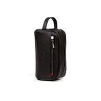 Newish Erkek Deri Portföy Clutch Traş Kozmetik Bakım Ve Günlük El Çantası (14X24CM) - Siyah