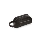 Newish Erkek Siyah Deri Portföy Clutch Traş Kozmetik Bakım ve Günlük El Çantası