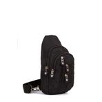 Newish Kadın Siyah Krınkıl Su Geçirmez Çapraz Omuz Çantası Body Bag Freebag (18X27CM)