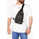 Newish Polo 2233 Accessories Keten Kumaş Siyah Su Geçirmez Usb Çıkışlı Bel Çapraz Omuz Çanta