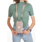 NEWISH POLO ACCESSORIES Yuppy Club Su Geçirmez Krinkıl Mini Telefon Cüzdan Ve Pasaport Boyun Askılı Çapraz Omuz Çanta.