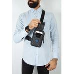 Newish Polo Body Bag Çapraz Göğüs Ve Sırt Çantası Telefon Bölmeli Siyah