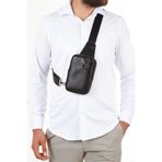 Newish Polo Erkek Hakiki Deri Göğüs ve Omuz Çantası
