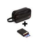 Newish Polo Erkek Mekanizmalı Kartlık Cüzdan ve Portföy Clutch Günlük El Çantası - Siyah
