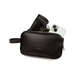 Newish Polo Erkek Siyah Deri Portföy Clutch Traş Kozmetik Bakım Ve Günlük El Çantası New277 Kahverengi