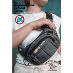 Newish Polo Gri Su Geçirmez Kulaklık Usb Çıkışlı Omuz Ve Bel Çantası Günlük Çapraz Askılı Freebag