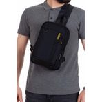 Newish Polo Tek Kol Çapraz Göğüs Omuz Sırt Çanta-body Bag Siyh Sr Siyah - Sarı