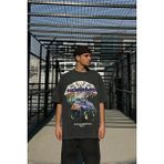 NewLaker Homme Edition Acid Wash Oversize Tişört - 4XL - Asit