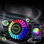 Newnet 24 Led Rgb Araç Ledi Ekolayzer 170 Renk Şarjlı Müziğe Sese Duyarlı Torpido Ledi Bluetoothlu Parfümlü