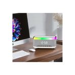 newnet Jedel Masa Saati - Gece Lambası - Çalar Saat - Bluetooth Hoparlör Kablosuz Şarj Etme Özellikli