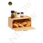 NEWNOW Bambu Ekmek Kutusu, Ekmeklik Dolabı ,
