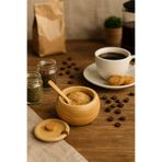 NEWNOW Spice Jar Kapaklı Bambu Baharatlık – Doğal Bambu Kaşıklı Şekerlik ve Sosluk