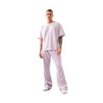 Newold Basic Oversize Unısex Pamuklu T- shirt, Lila, 2XL, NO00006