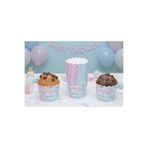 NEWPARİ Baby Shower & Cinsiyet Temalı Cupcake ve Muffin Kek Kalıbı Fırında Dağılmaz - 25 Adet