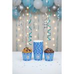 NEWPARİ Mavi İlk Dişim Temalı Cupcake & Muffin Kek Kalıbı Fırında Dağılmaz (25'li adet)