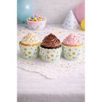 NEWPARİ Papatya Temalı Cupcake & Muffin Kek Kalıbı Fırında Dağılmaz (25'li adet)