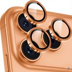 NewPole [3 Adet] iPhone 17 Pro/iPhone 17 Pro Max için Lens Koruyucu 9H Temperli Cam Kamera Koruyucu Apple iPhone 17 Pro ve iPhone 17 Pro Max Lens Koruyucu (Kozmik Turuncu, iPhone 17 Pro/17 Pro Max)