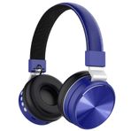 newrong Cep telefonu aksesuarı, Bluetooth kulaklık, kulak üstü, TF kart soketi, Bluetooth 5.0, gürültü azaltma, kablosuz kulaklık, iPhone, Samsung, Huawei, Android ile uyumlu, mavi