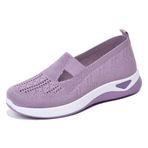 newrong Kadın Sneakers Nefes Rahat Yumuşak Taban Rahat Rahat Örgü Ayakkabı, Açık mor, 39 EU