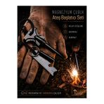 NEWSTORE HOME Magnezyum Çubuk Ateş Başlatıcı Seti Düdüklü Kamp Çakmağı Survival Anahtarlık Çok Fonksiyonlu Acil Durum Ateşleme Kiti