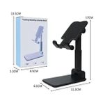 Newstore Home Masa Üstü Telefon Tutucu 8 Vantuzlu Güçlü Tutuş ve 360° Döner Başlık - Siyah - Beyaz