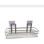NEWSTORE HOME Vantuzlu Düz Metal Banyo Rafı