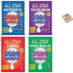 Newton Yayınları 6. Sınıf All Star Matematik Fen Türkçe ve Sosyal Soru Bankası 4lü Settelefon Standı